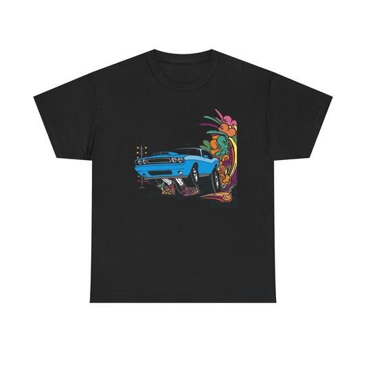 Dodge Challenger Racing Graphic T Shirt ADULT NEW VINTAGE TEE