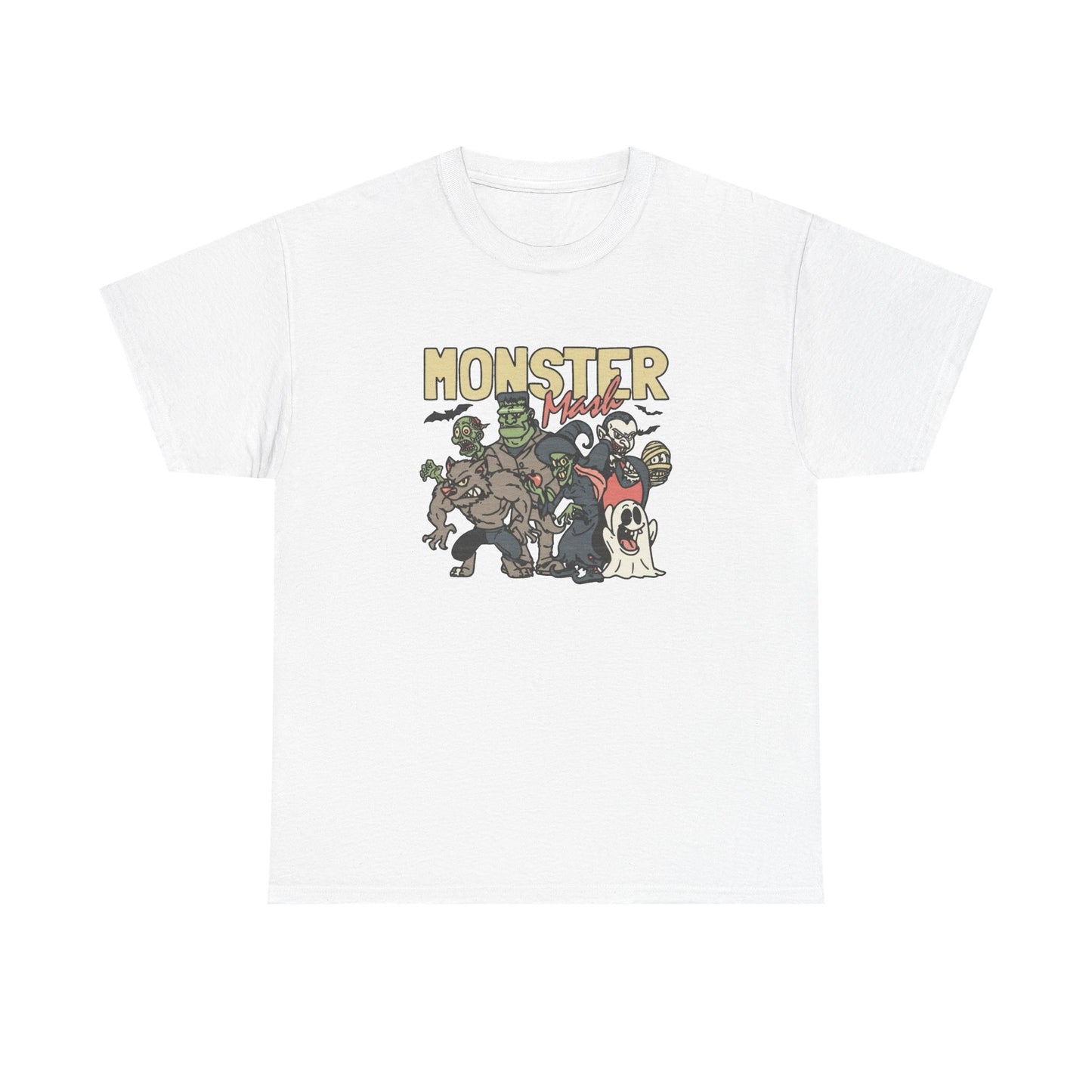 Monster Mash Retro Graphic T Shirt NEW Unisex Heavy Cotton Tee