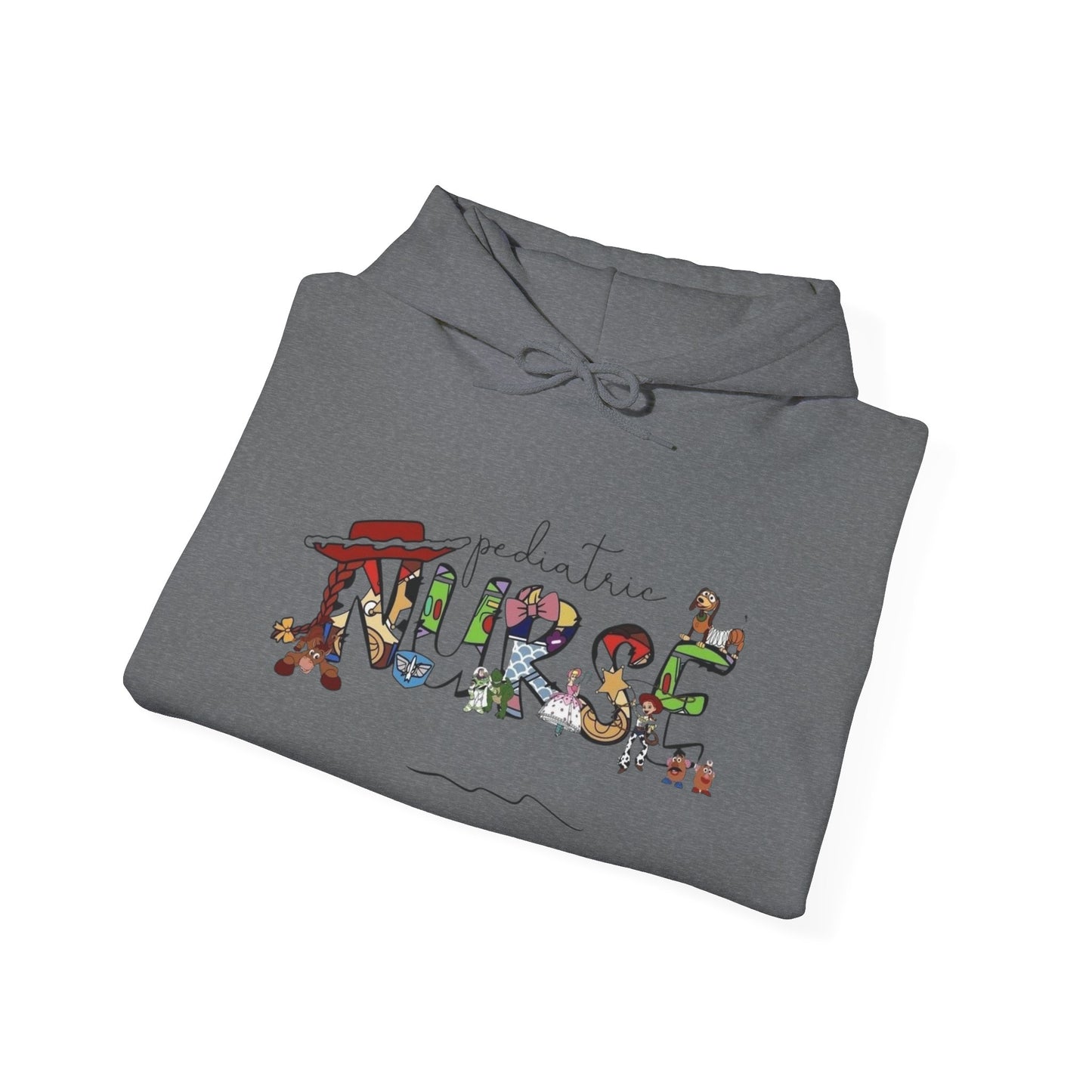 Pediatric Nurse Cute Graphic Hoodie Unisex Heavy Blend™ Hooded Sweatshirt