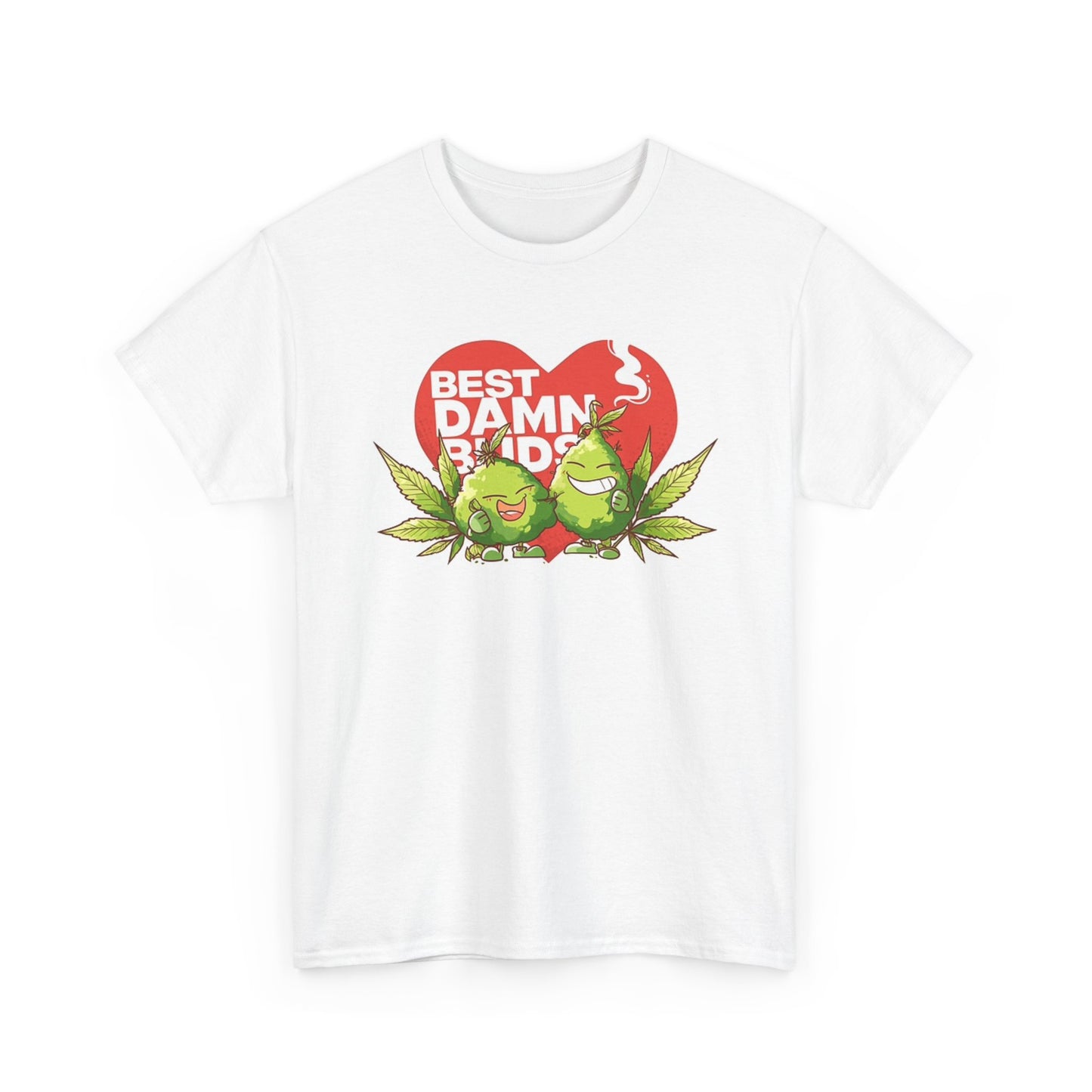 Best Damn Buds Graphic T Shirt Funny Weed Nugs Unisex Heavy Cotton Tee