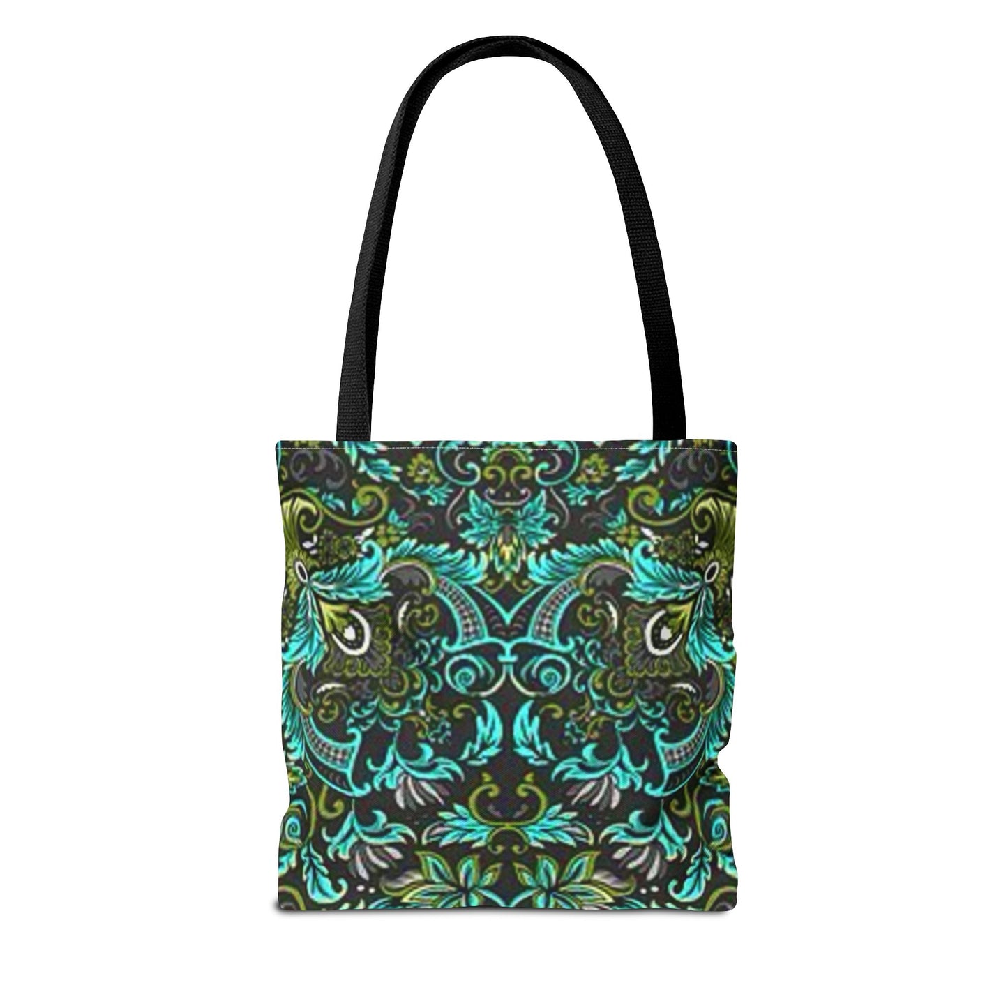 Multi Color BRAND NEW MODERN Black And Green Tote Bag (AOP)