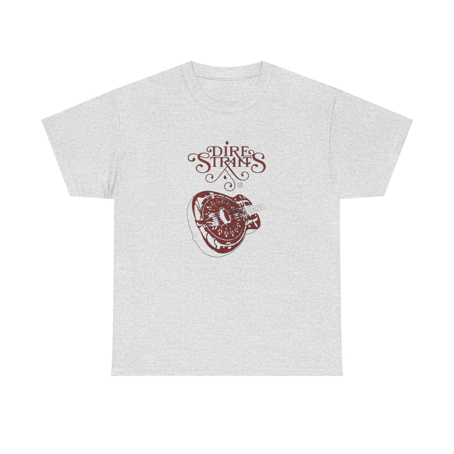 Dire Straits Vintage Guitar Graphic T Shirt NEW ADULT Unisex Heavy Cotton Tee