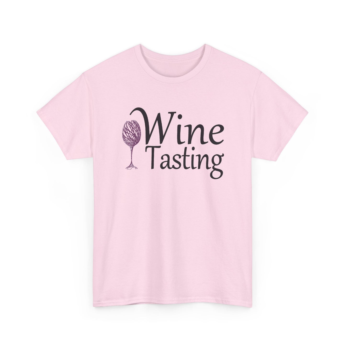 Wine Tasting Glass T Shirt Retro Girly Cute Graphic Unisex Heavy Cotton Tee