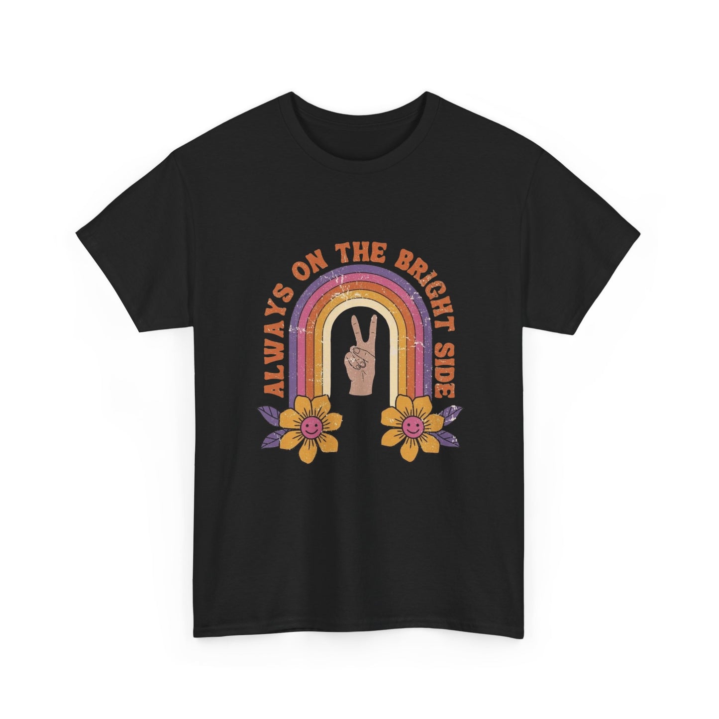 Always On The Bright Side Graphic T Shirt Unisex Heavy Cotton Tee