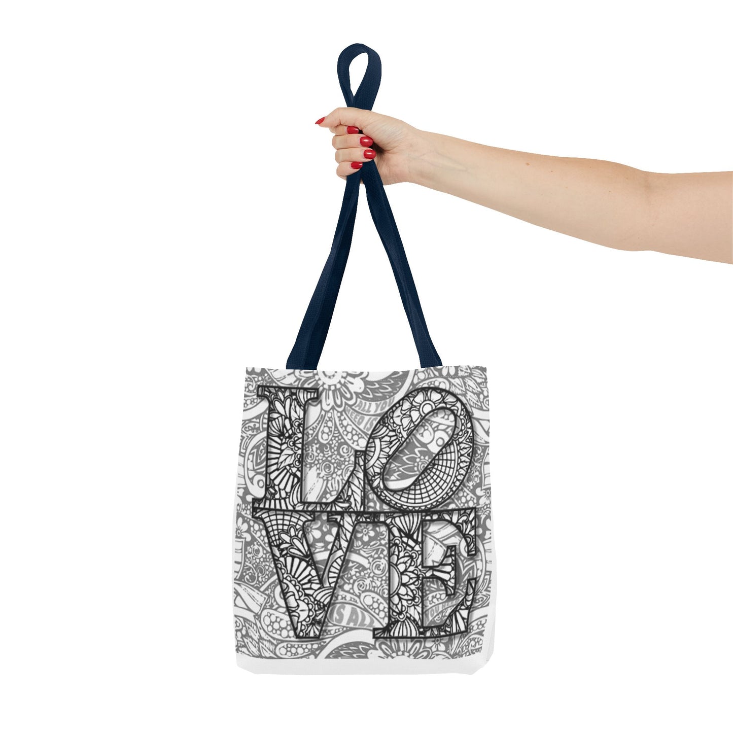 LOVE Multi Color BRAND NEW MODERN Tote Bag (AOP)