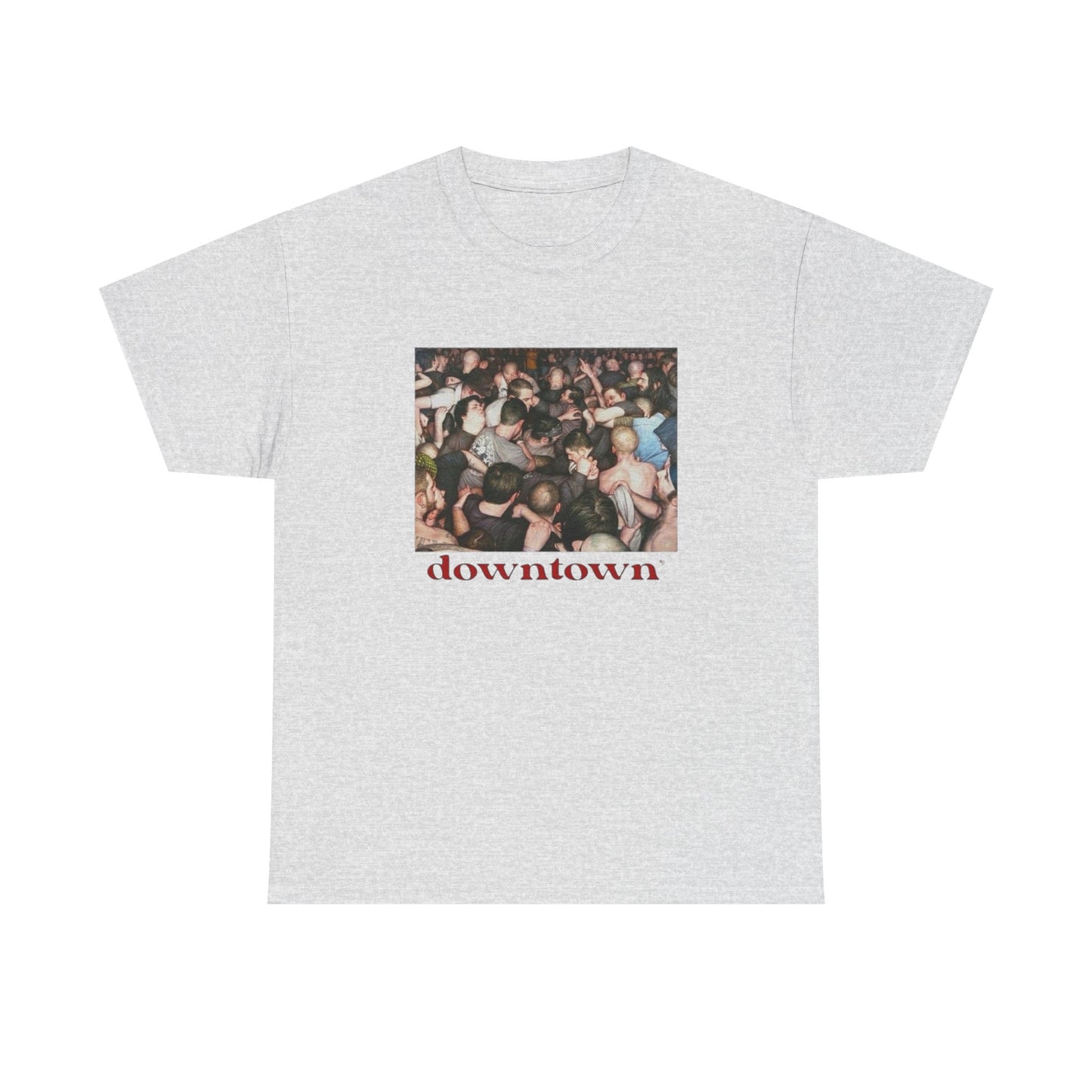 Downtown Hardcore Music Graphic T Shirt Unisex Heavy Cotton Tee Gift New