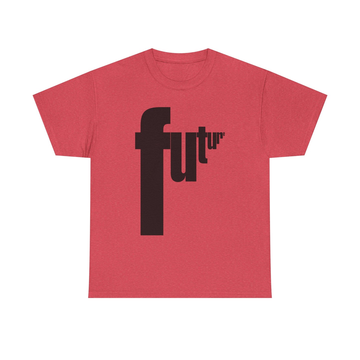 Future Retro Lettering Graphic T Shirt Unisex Heavy Cotton Tee