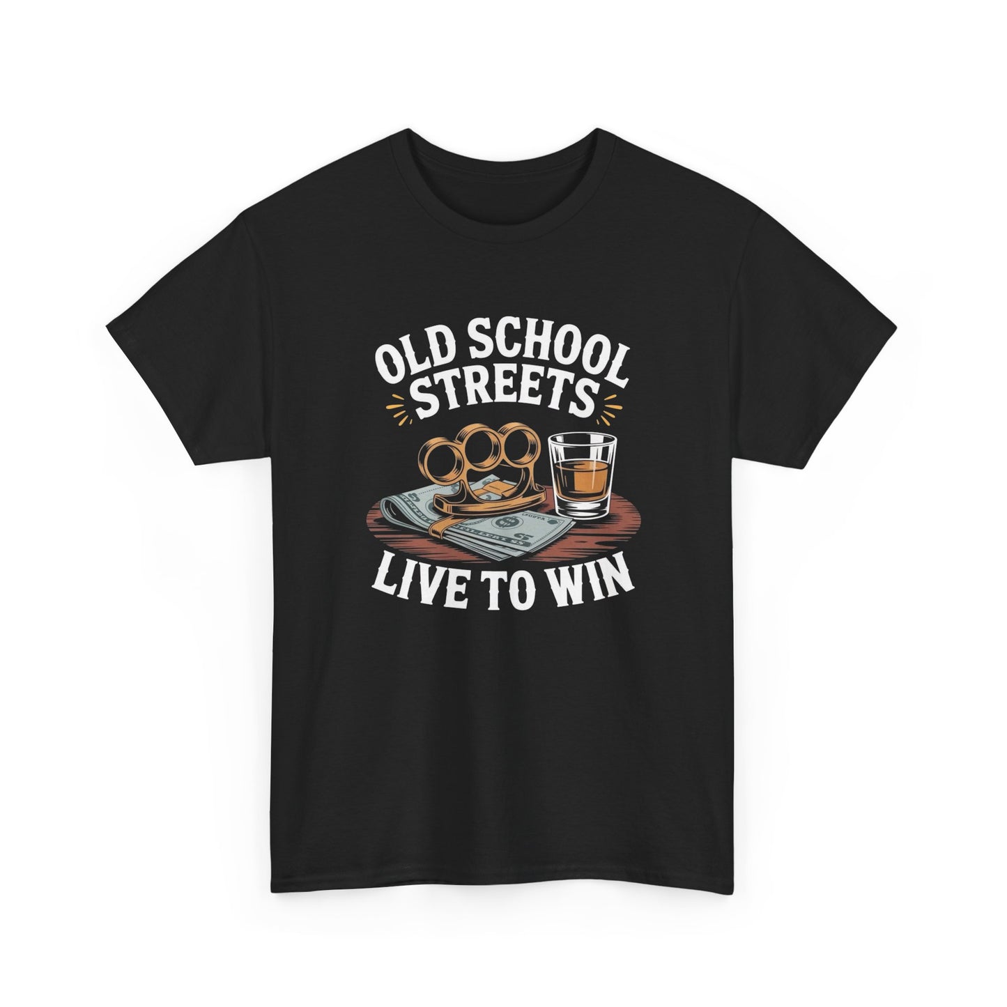 Old School Whiskey And Fighting Graphic T Shirt Heavy Cotton NEW ADULT UNISEX