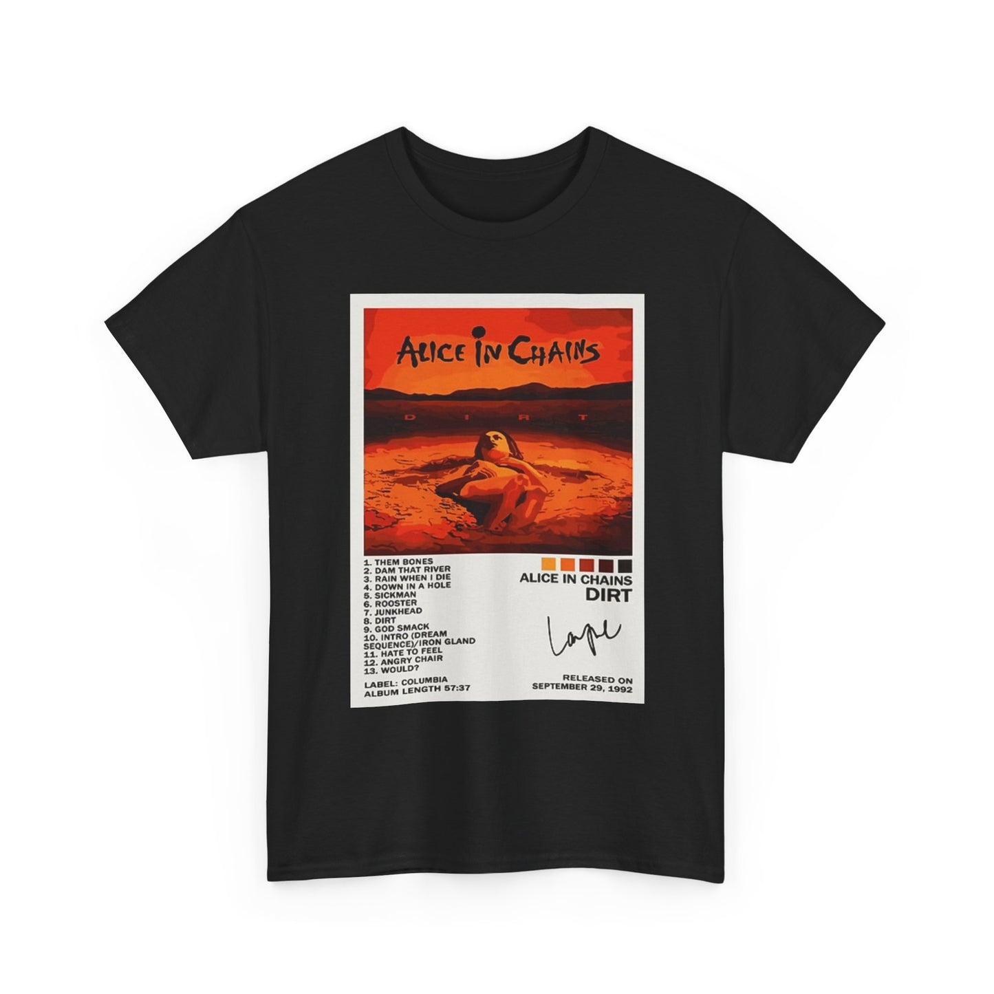 Alice In Chains Graphic T Shirt Vintage Rock Band Unisex Heavy Cotton Tee