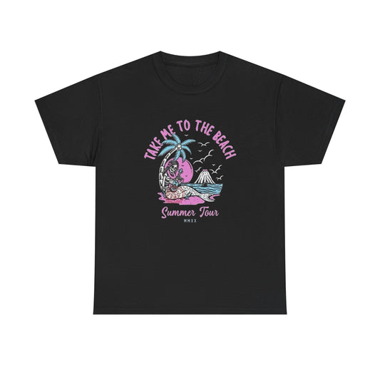 Take Me To The Beach Graphic T Shirt Unisex Heavy Cotton Tee New Gift