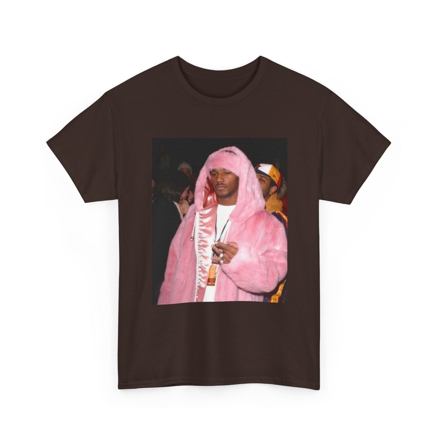 Camron diplomats T-shirt vintage pink fur coat graphic Rap Unisex Heavy Cotton