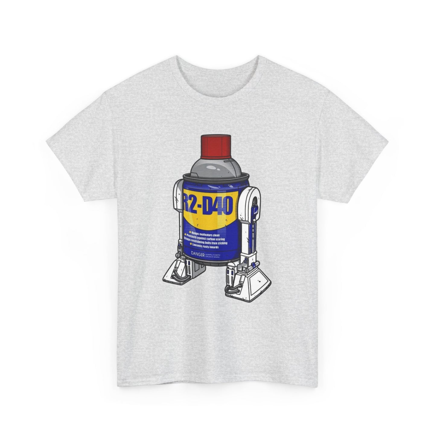 R2d2 Funny WD-40 Jokes Robot Graphic T Shirt Unisex Heavy Cotton Tee