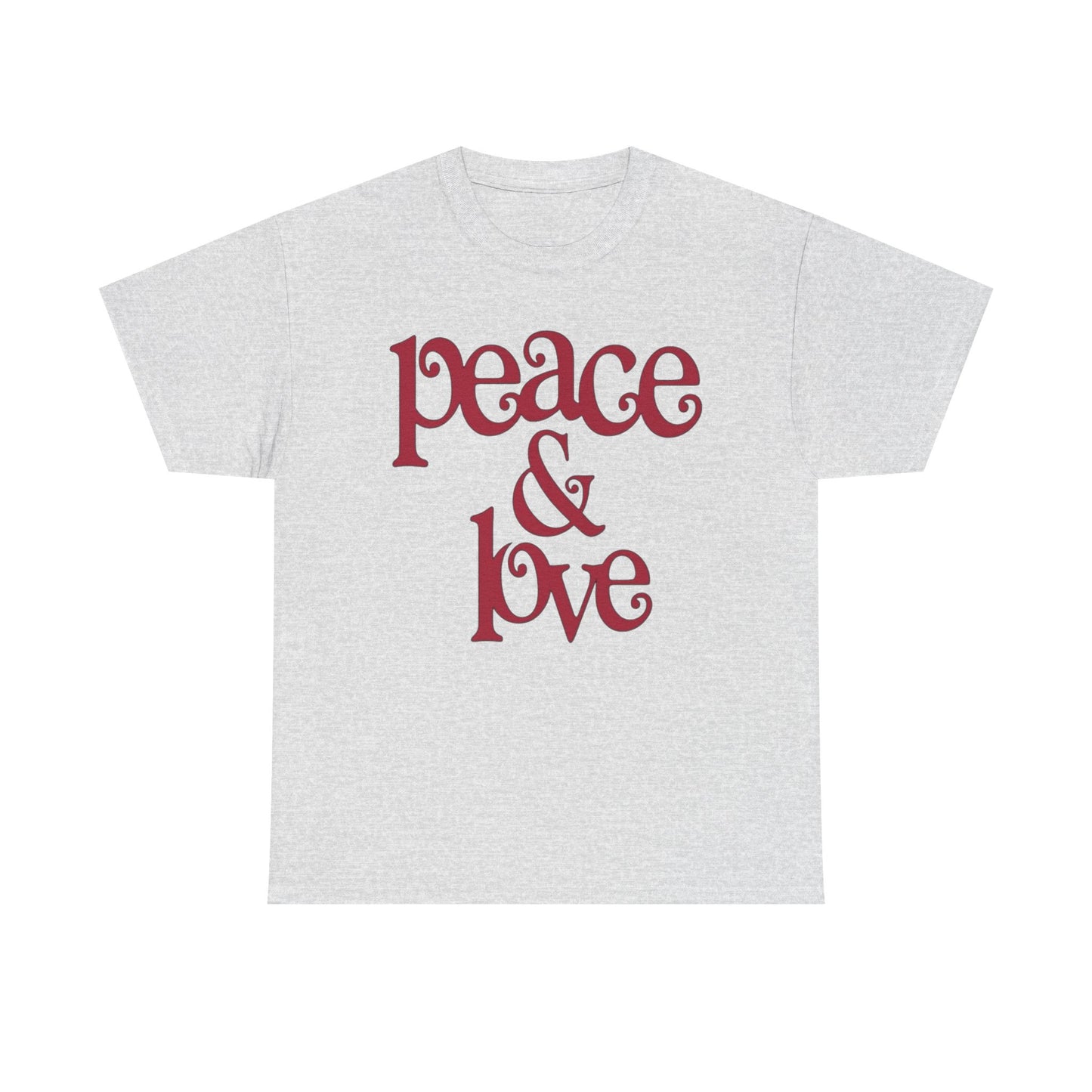 Peace And Love Retro Graphic T Shirt Adult NEW