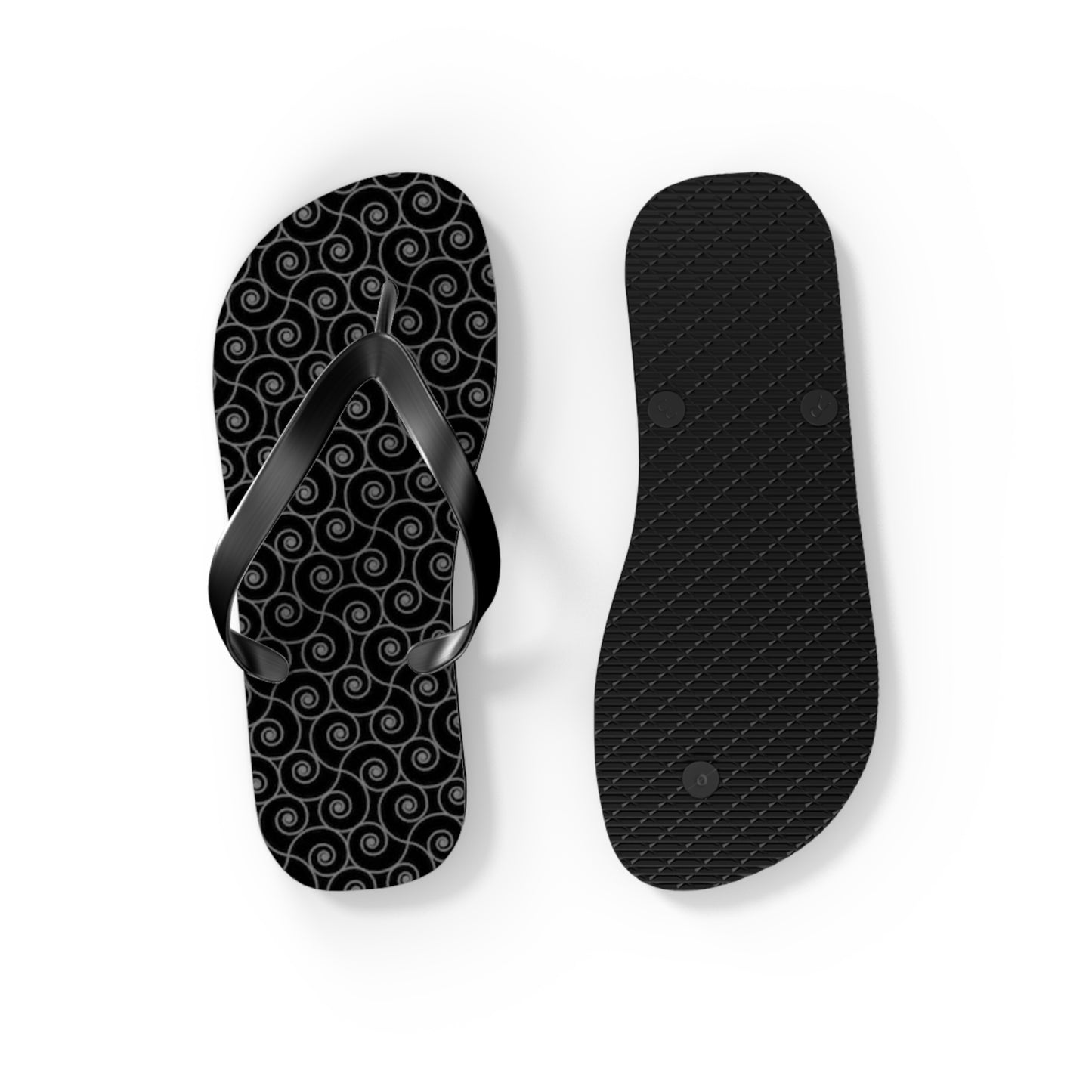 Black Monogram Flip Flops, Sandals Slides, Summer Footwear, Brand New