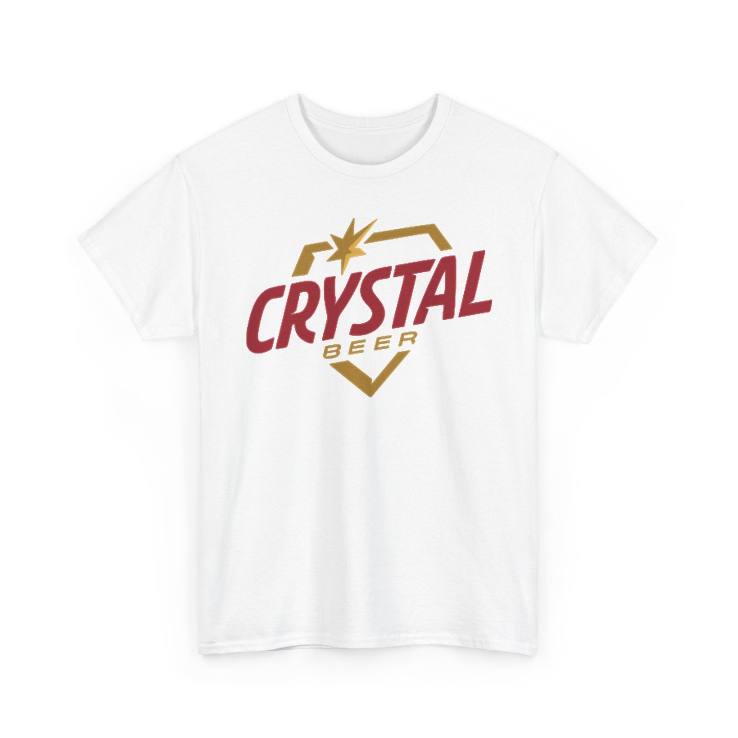 Crystal Beer Graphic T Shirt Vintage Unisex Heavy Cotton Tee