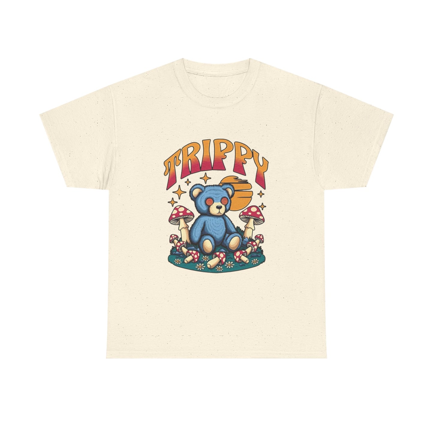 Trippy Bear Graphic T-Shirt Men's Women's Heavy Cotton Tee NEW GIFT