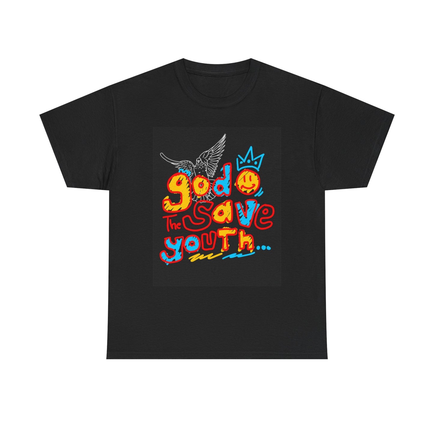 God Save The Youth T Shirt Unisex Heavy Cotton Tee
