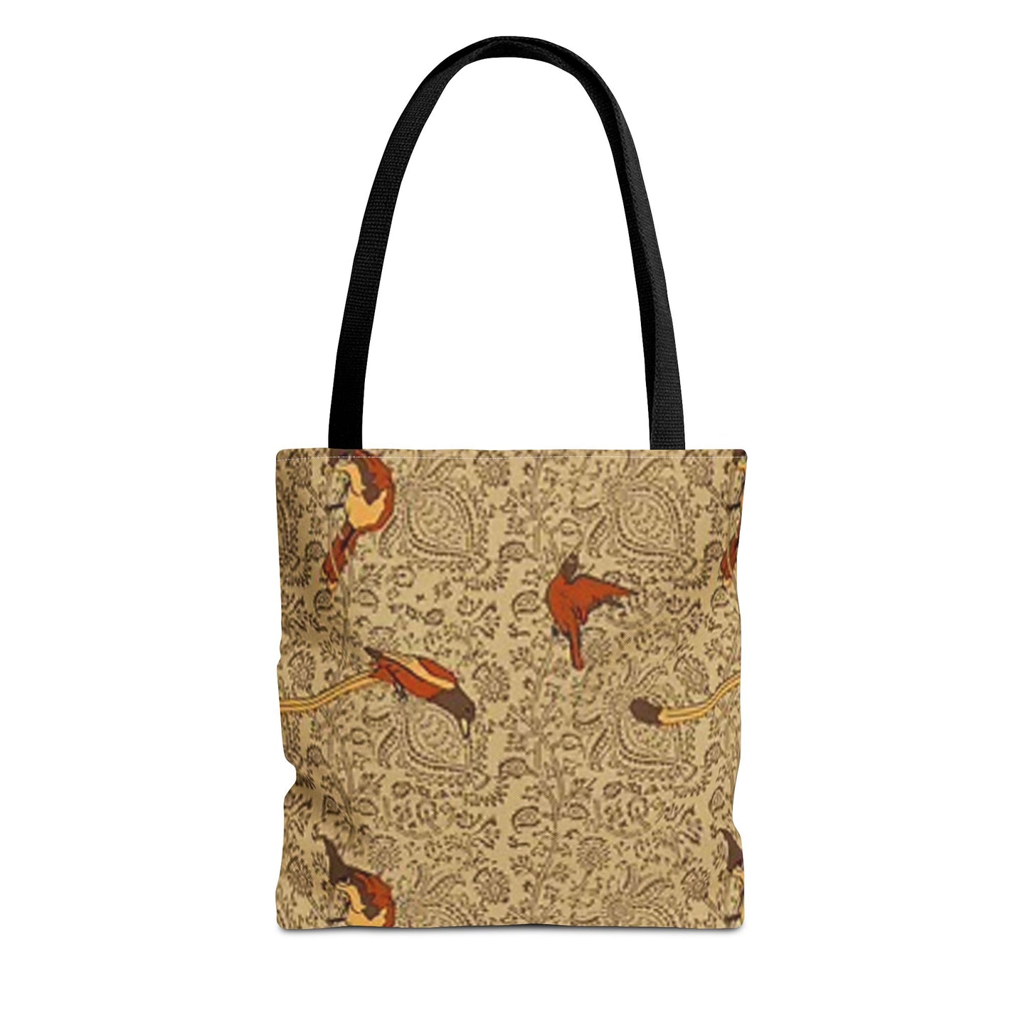 Gold Bird Pattern Multi Color BRAND NEW MODERN Tote Bag (AOP)
