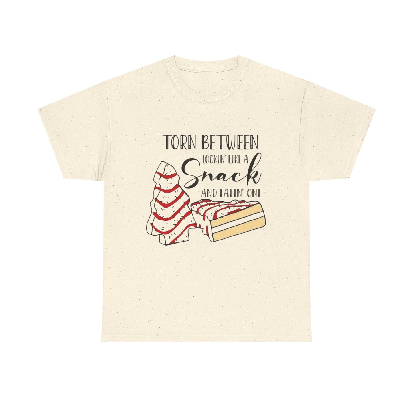 Funny Christmas Tree Cakes Graphic T Shirt Unisex NEW Heavy Cotton Tee