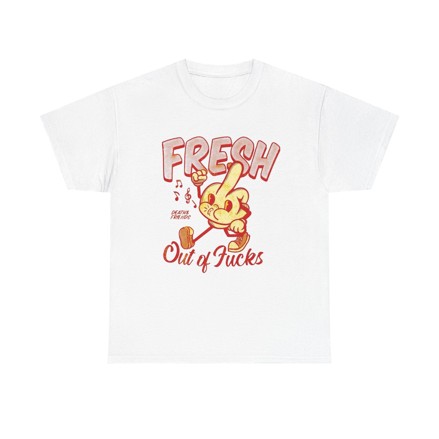Fresh Out Of Cares Graphic T Shirt NEW Adult Unisex Heavy Cotton Tee