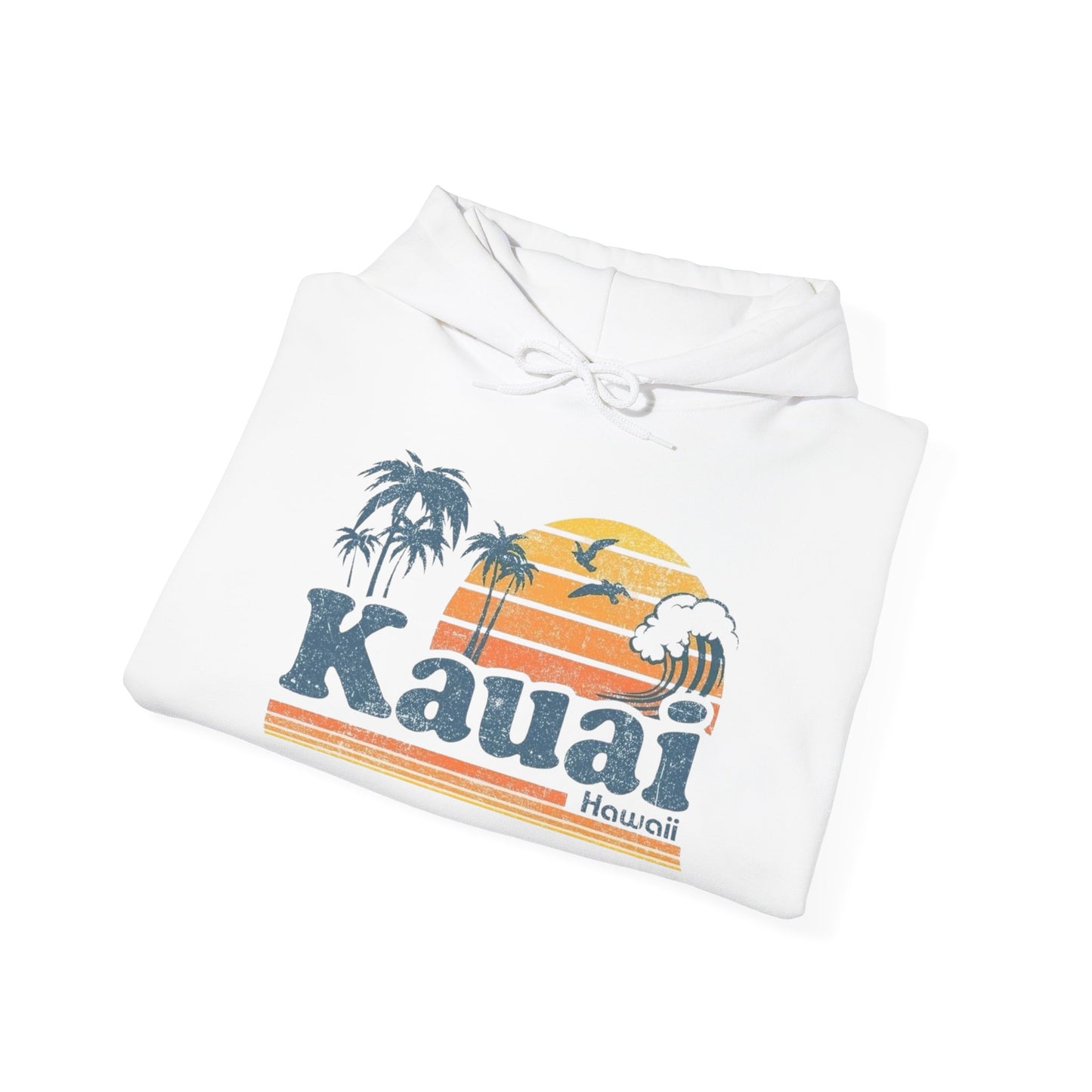Kauai Hawaii Graphic Hoodie Unisex Heavy Blend™ Hooded Sweatshirt