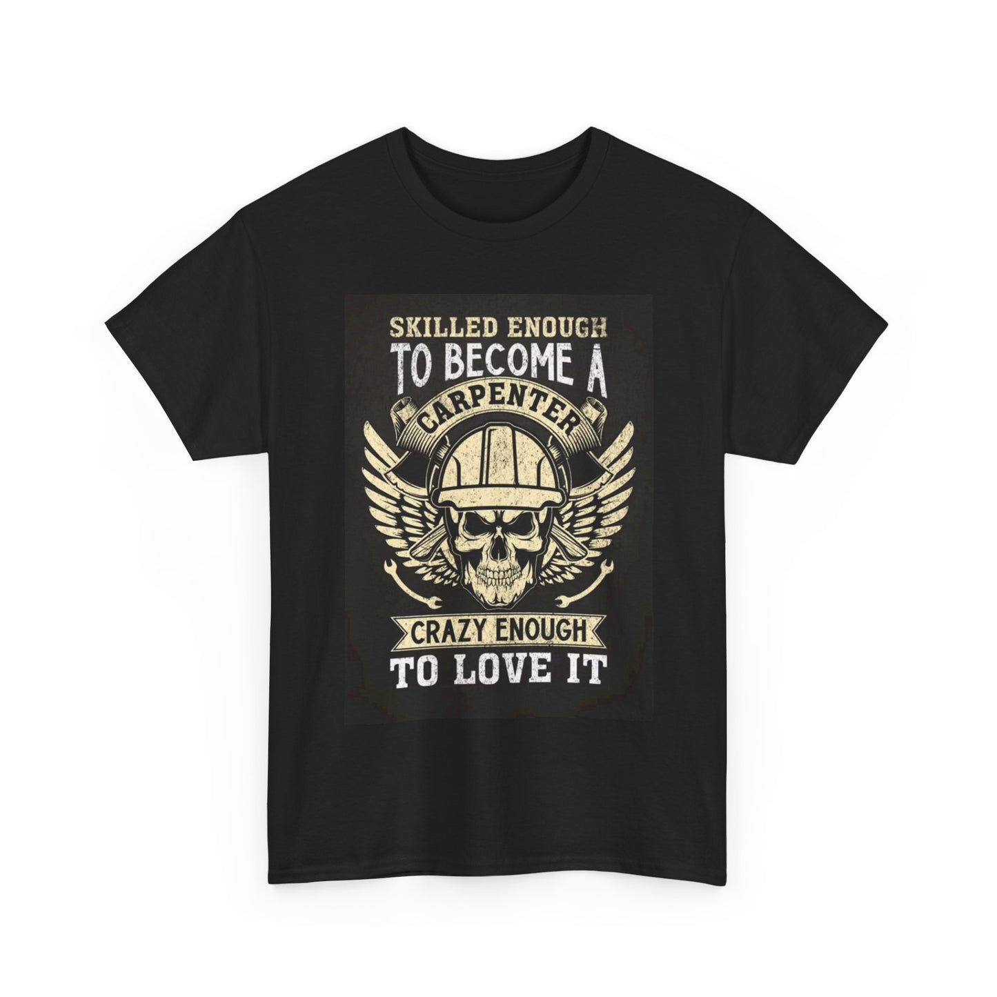 Carpenter Tshirt Blue Collar Work Gear Wood Working Unisex Heavy Cotton Tee