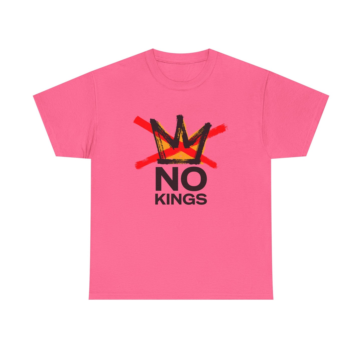 No Kings Graphic T Shirt Protest Resist BLM Support Unisex Heavy Cotton Tee