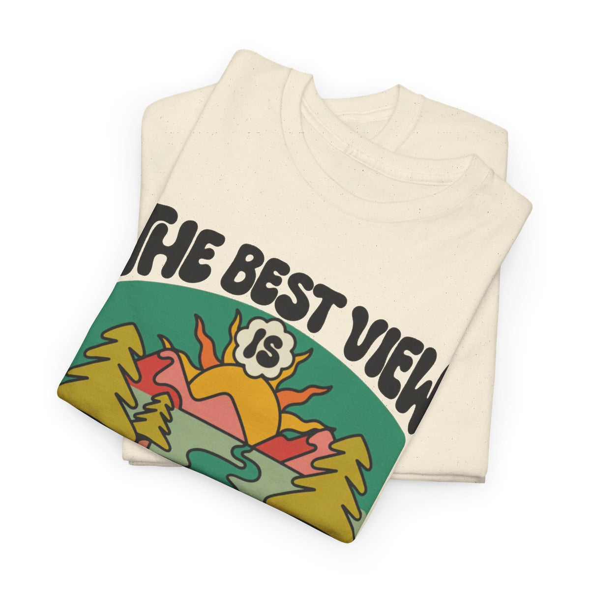 Beautiful Life's Journey Graphic T Shirt Men's Outdoors Heavy Cotton Tee