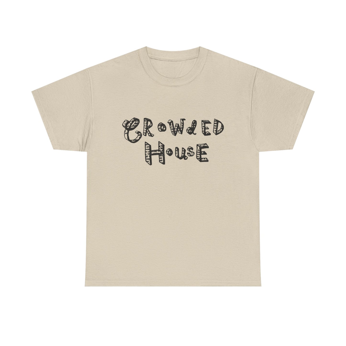 Crowded House Retro Graphic T Shirt NEW Unisex Heavy Cotton Tee