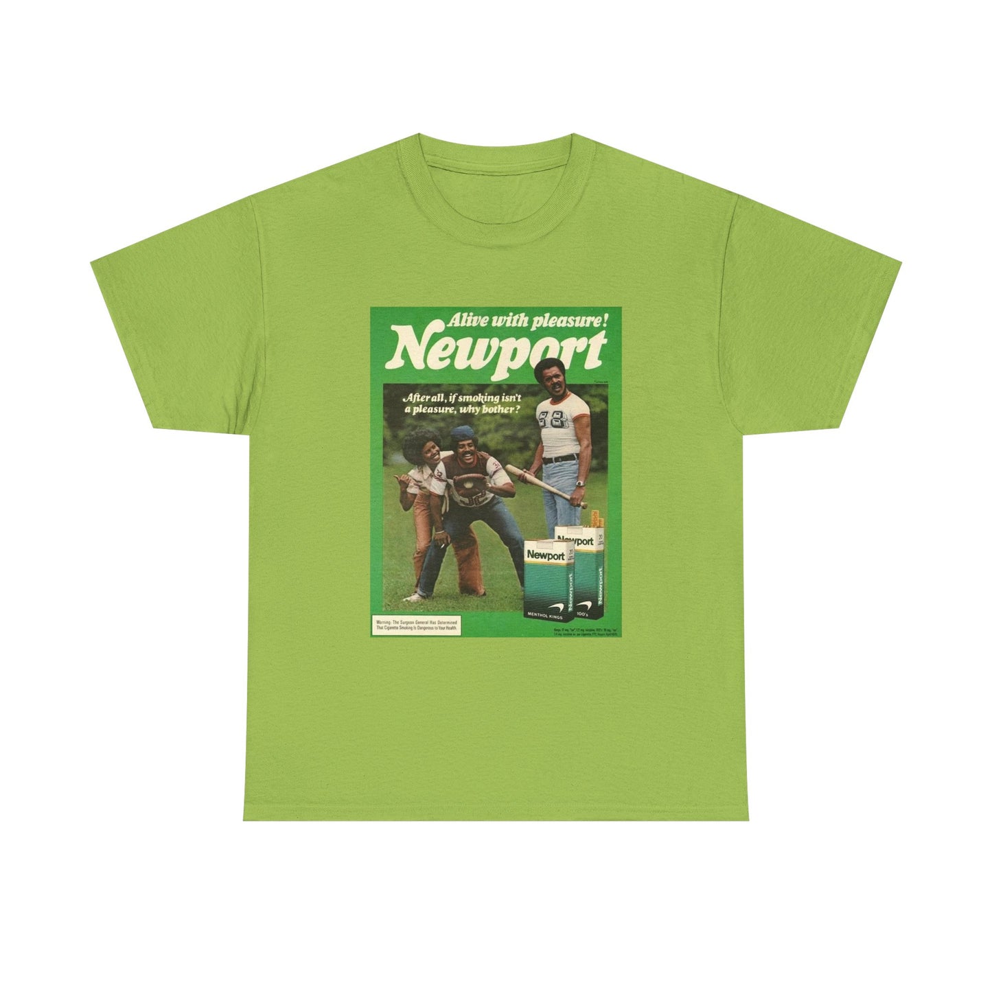 Newport T-shirt vintage cigarette menthol graphic Unisex Heavy Cotton Tee