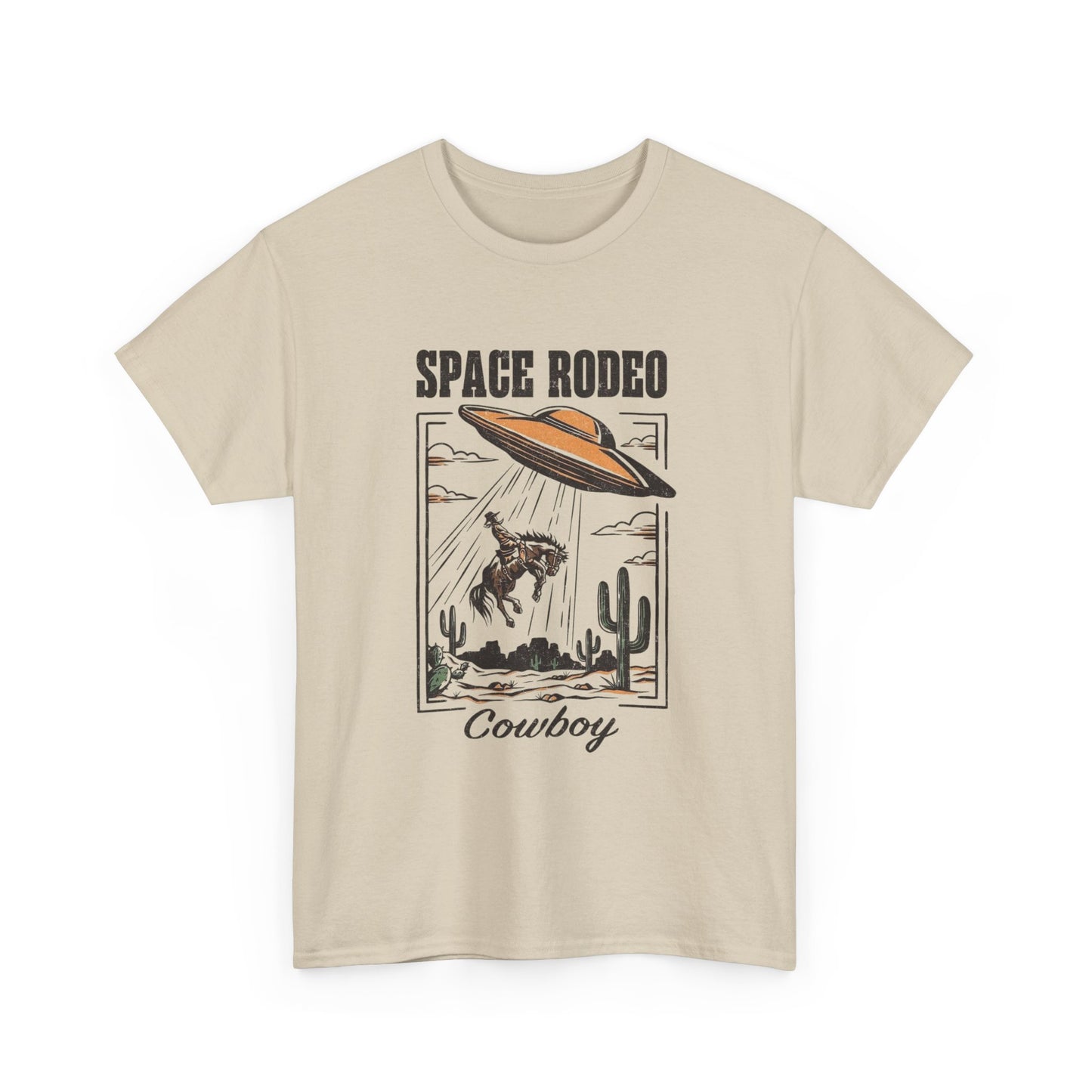 Space Rodeo Cowboy Graphic T Shirt Unisex Heavy Cotton Tee