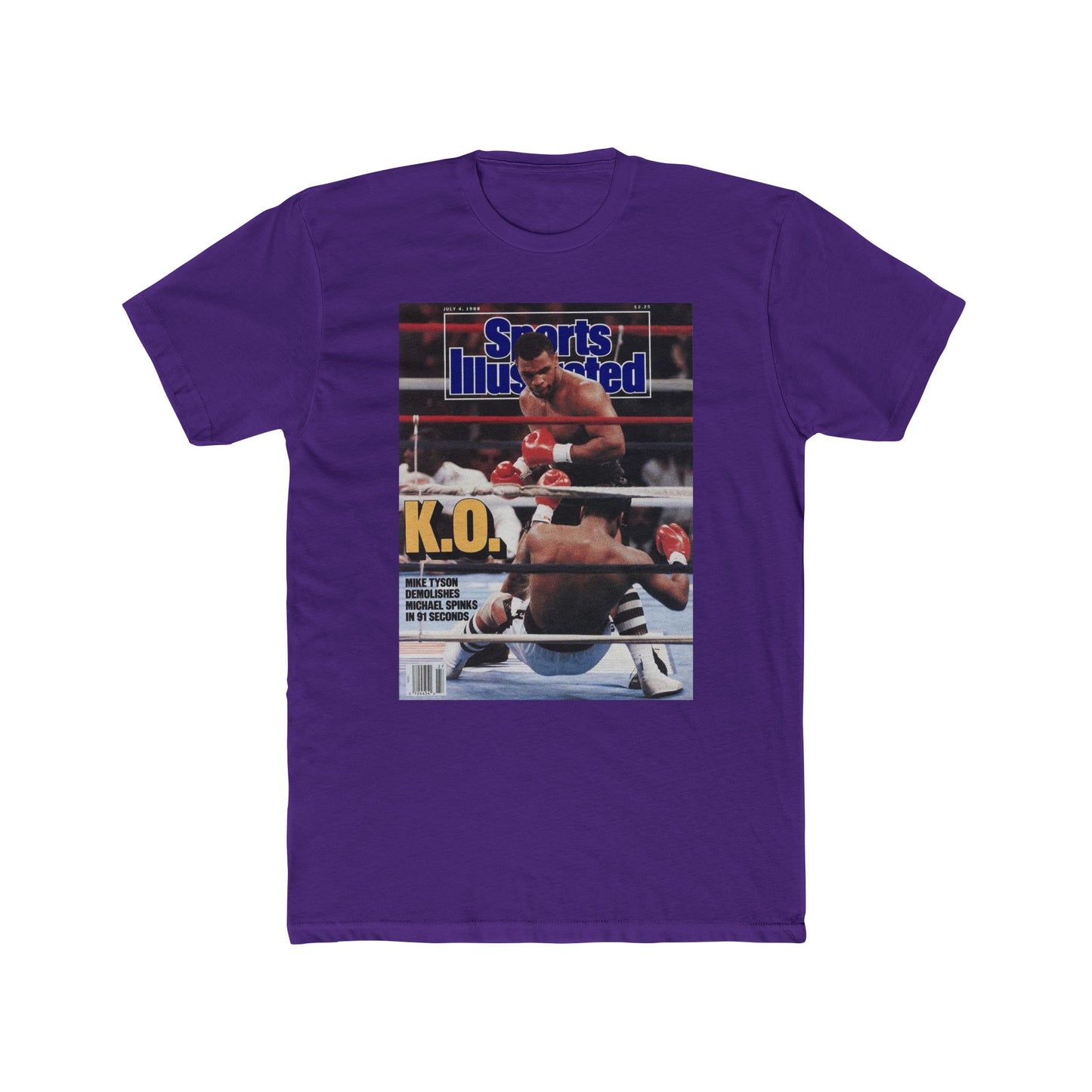 Mike Tyson Tshirt vintage New York  Men's Cotton Crew Tee boxing mma wrestling