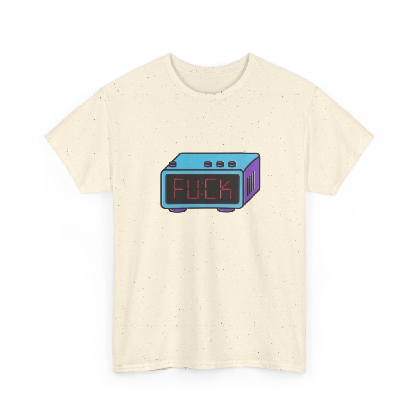 Funny Alarm Clock Wake Up Graphic T Shirt Unisex Heavy Cotton Tee Gift New
