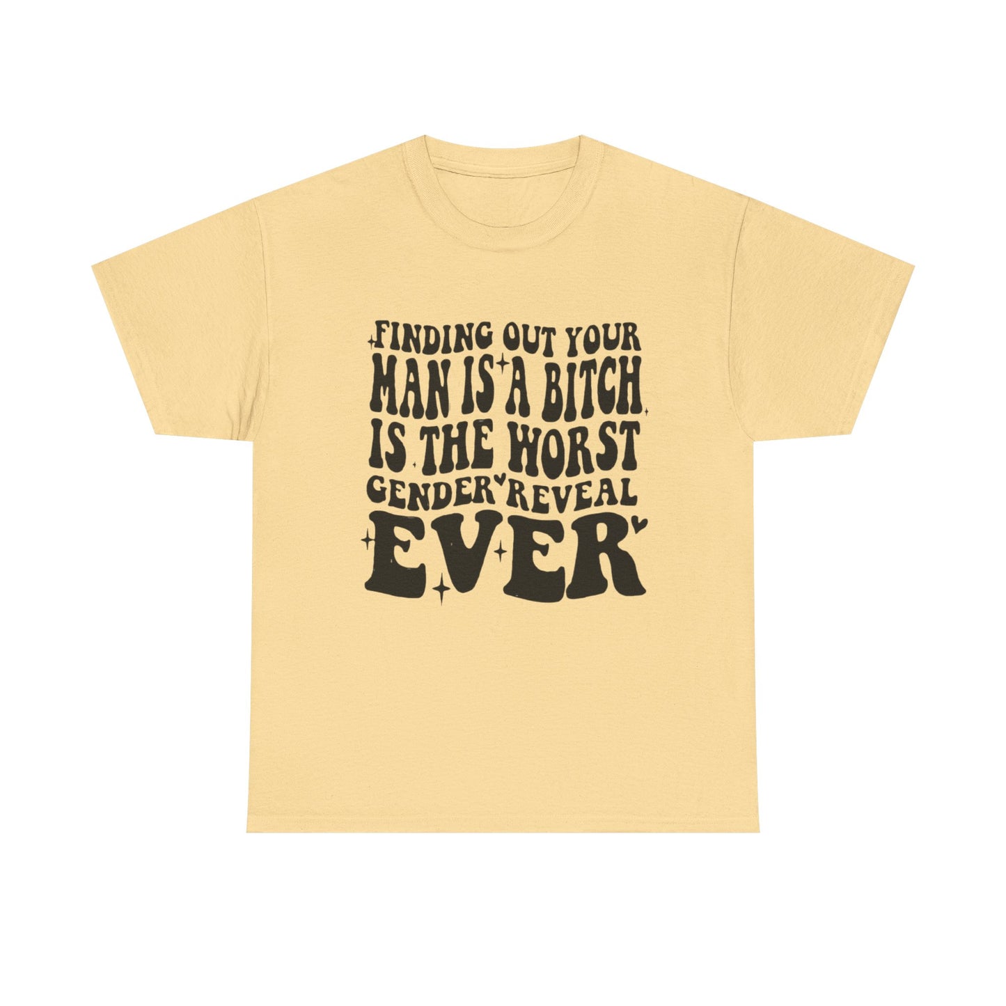 Funny Boyfriend Terrible Gender Reveal Graphic T Shirt Unisex Heavy Cotton Tee