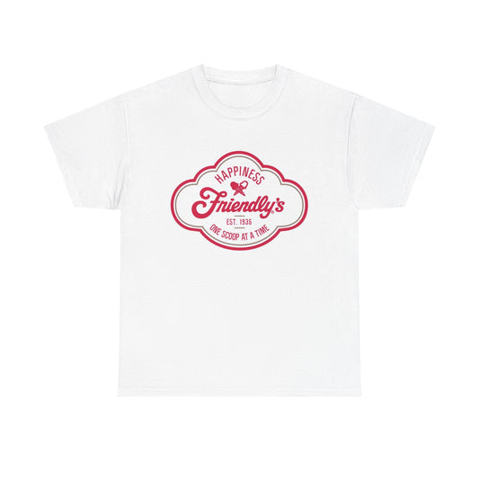 Friendly's Ice Cream Tshirt Vintage Logo New England Retro Unisex Heavy Retro