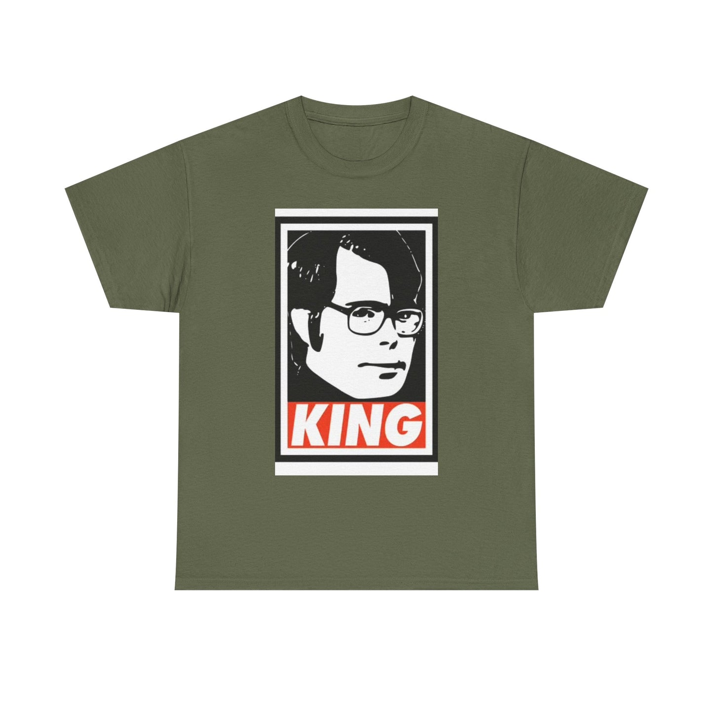 Stephen King Shirt Retro Poster Horror Funny Gift Scary Unisex Heavy Cotton Tee