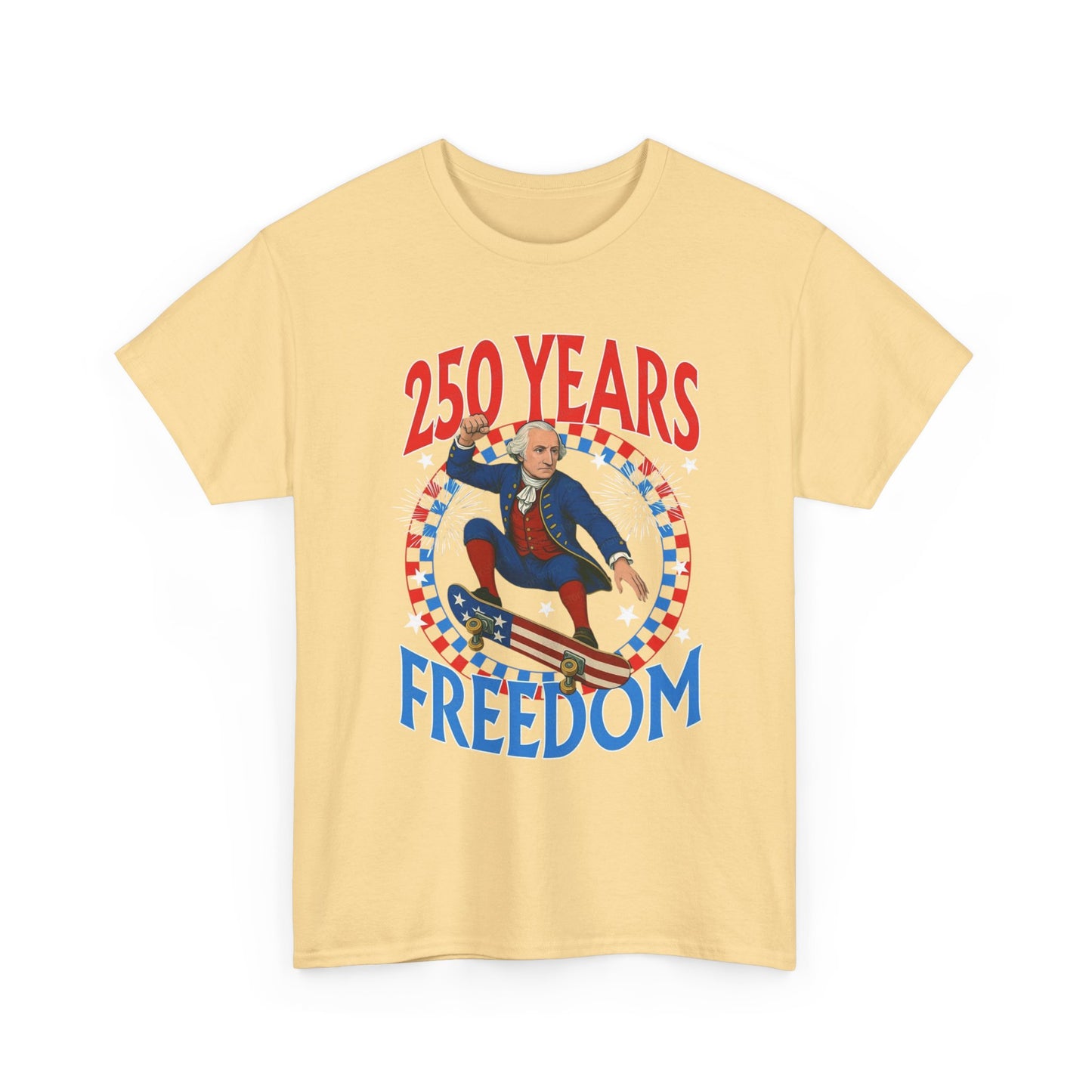 July 4th American Flag 250 Years Graphic T Shirt Unisex Cotton Tee NEW