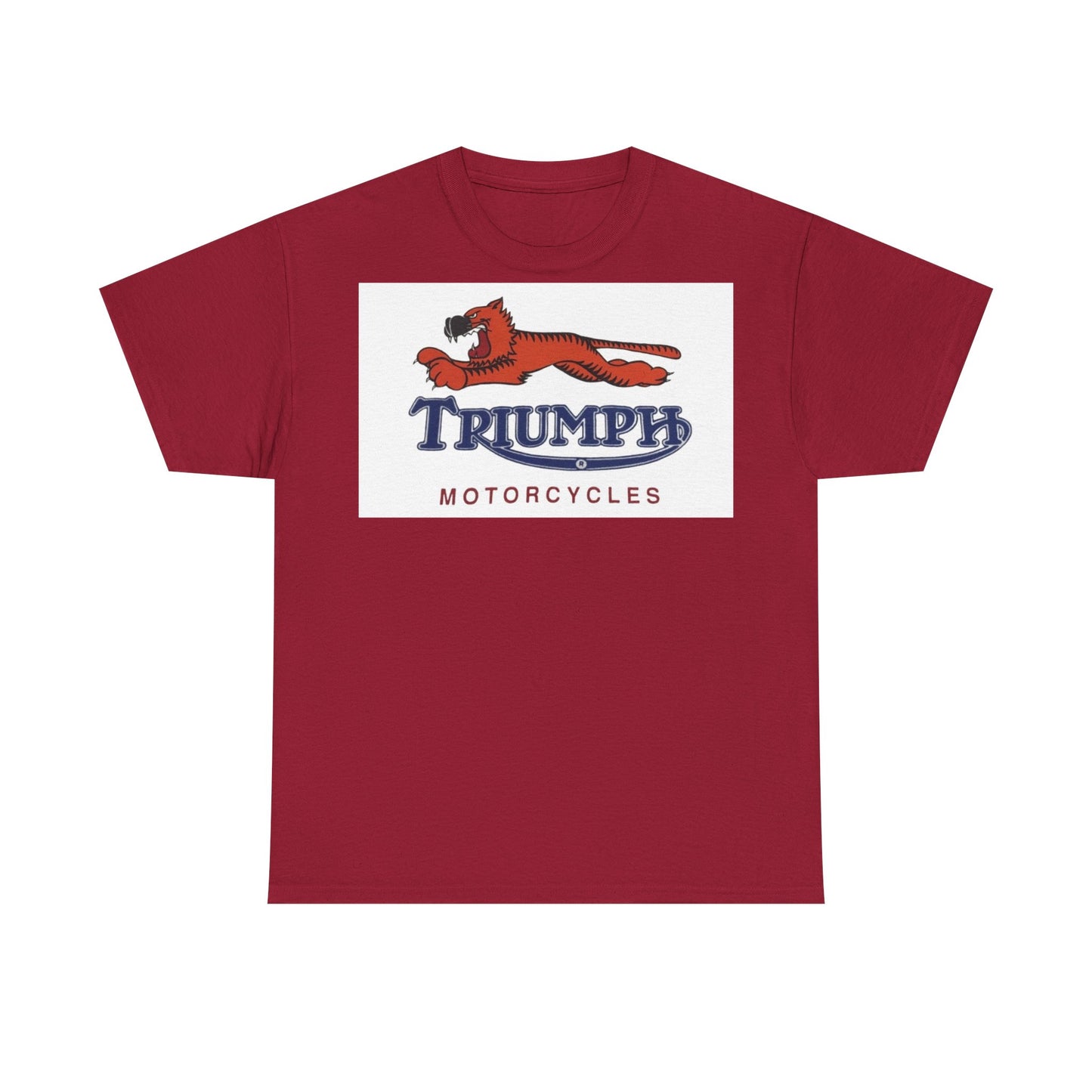 Triumph T-shirt vintage motorcycles nostalgia Tiger Unisex Heavy Cotton Tee