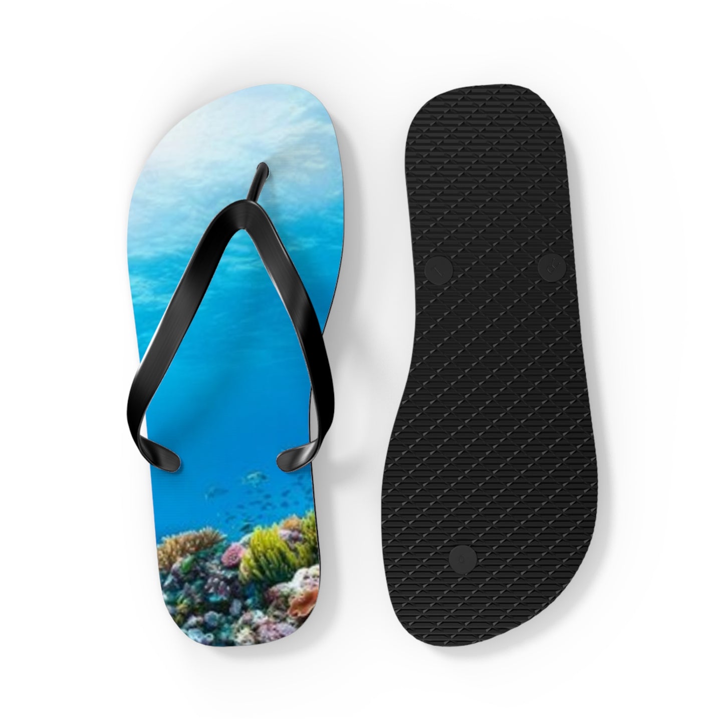 Ocean Underwater Summer Sandals, Beach Shoes, Vacation Flip Flops, Pool Slides