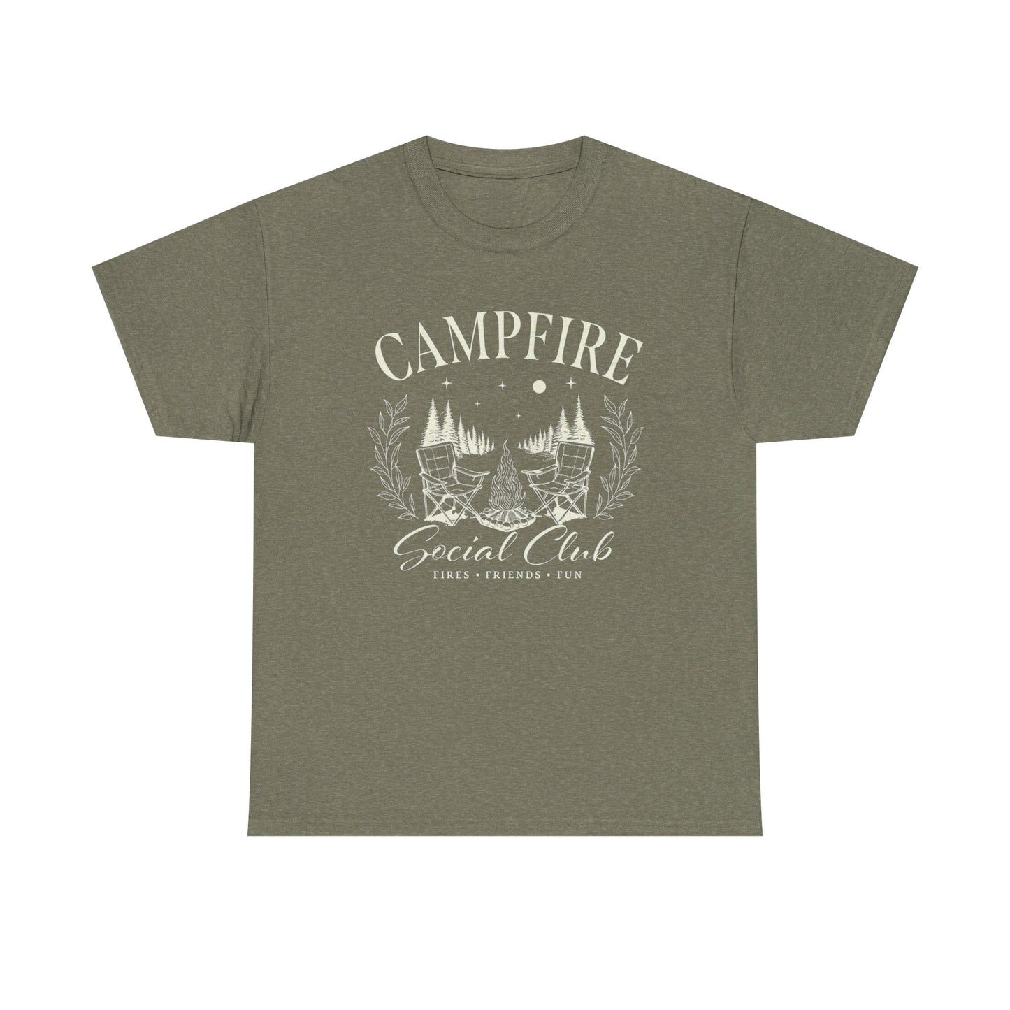 Campfire Social Club Graphic T Shirt Unisex Heavy Cotton Tee