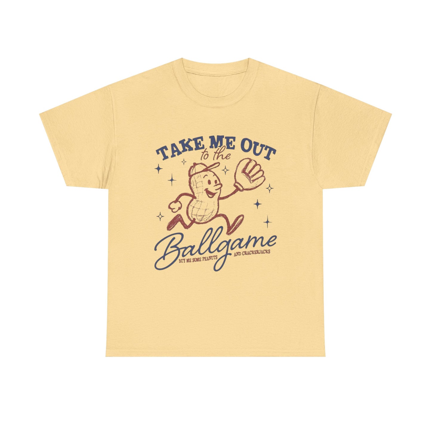 Take Me Out To The Ballgame Graphic T Shirt NEW Unisex Heavy Cotton Tee