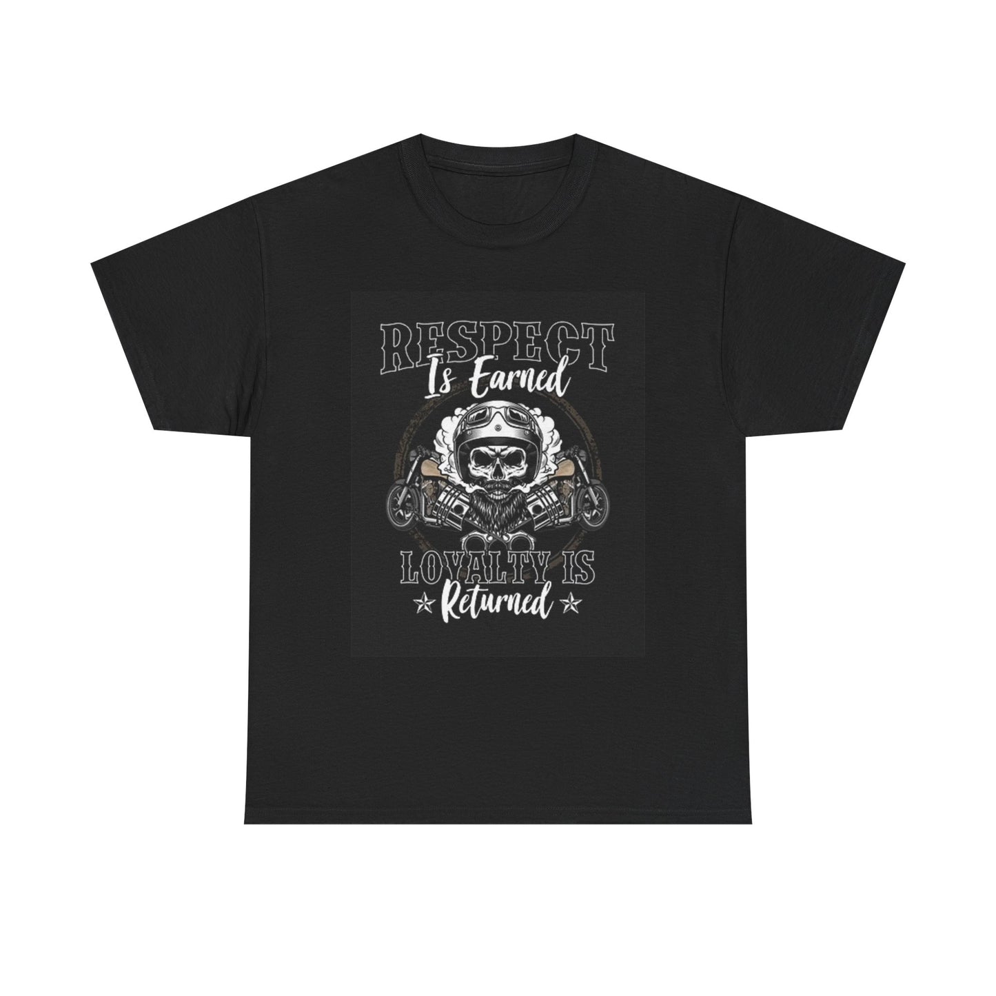 Respect Is Earned Graphic T Shirt Motorcycles Unisex Heavy Cotton Tee