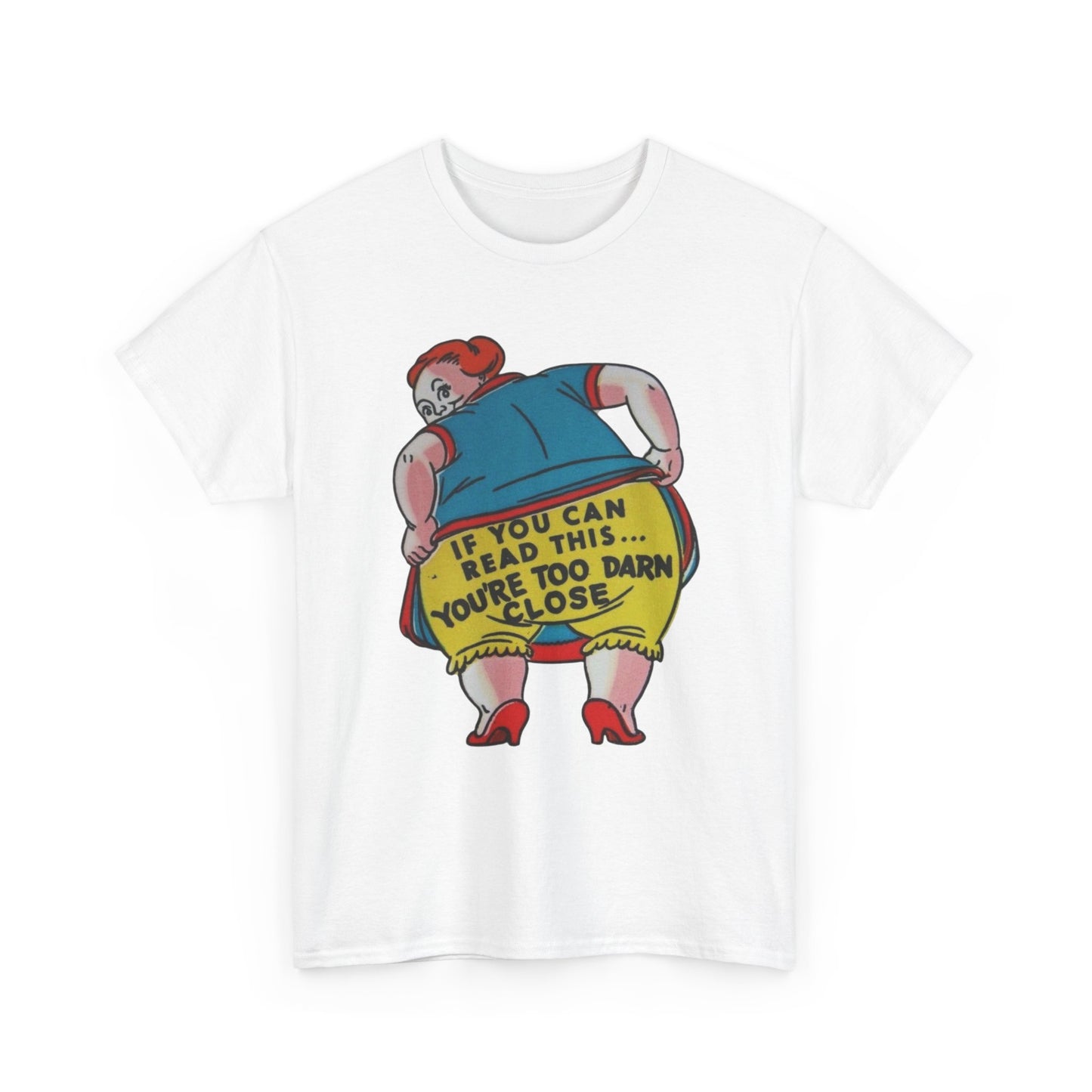 If You Can Read This Funny Hilarious Jokes Graphic T-Shirt Unisex Heavy Cotton