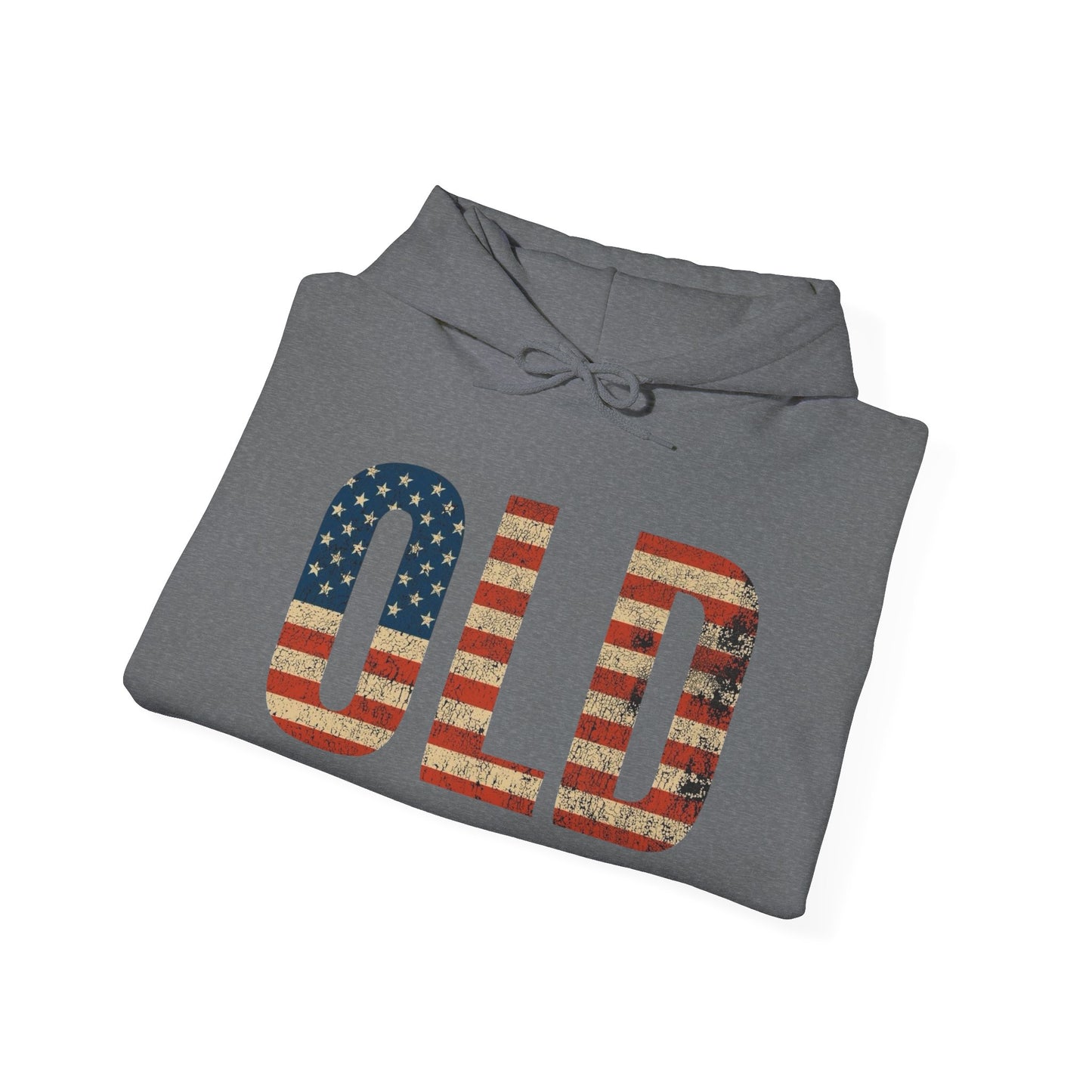 OLD American Flag Retro Graphic Hoodie Men's Heavy Blend™ Hooded Sweatshirt