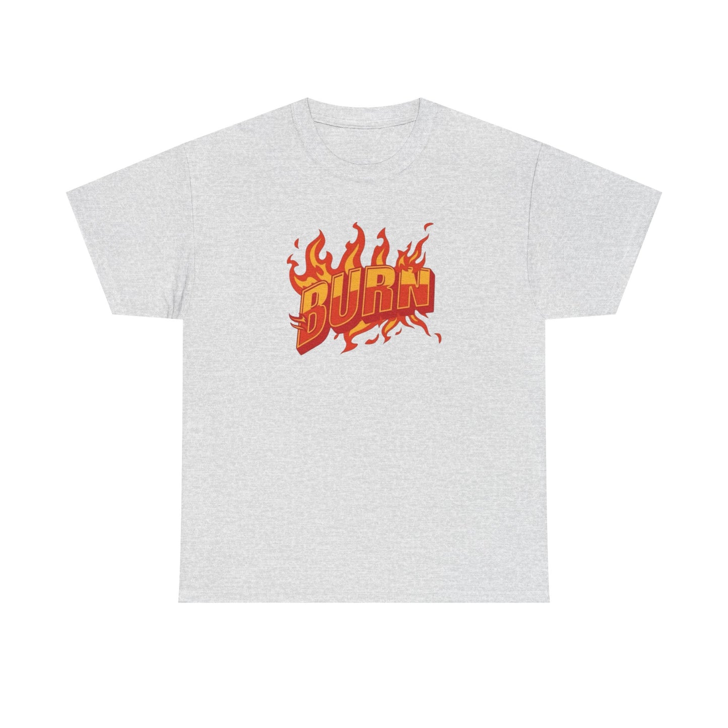 Burn Skateboarding Retro Graphic T-Shirt Unisex Heavy Cotton Tee