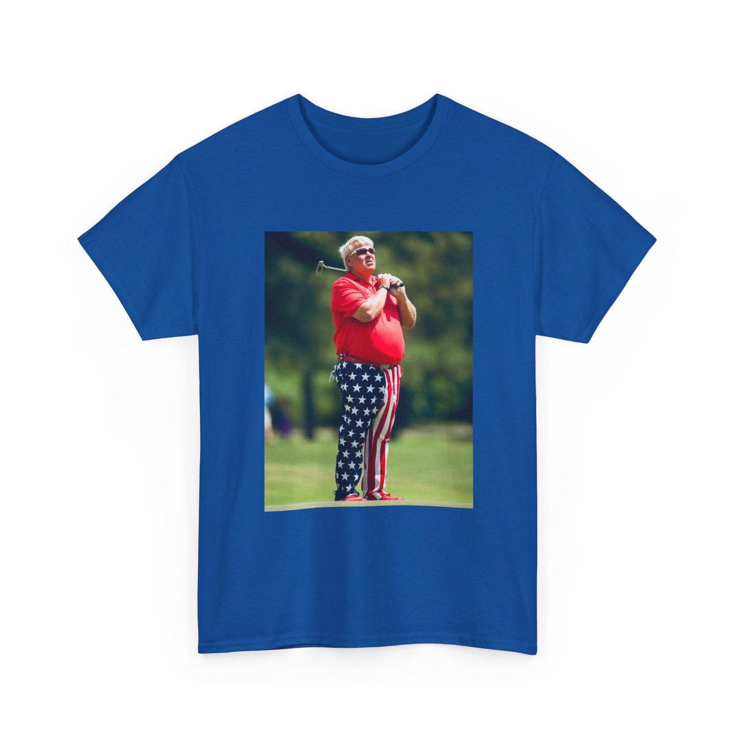 John Daly Tshirt Golf American Flag Masters Tiger woods Unisex Heavy Cotton Tee