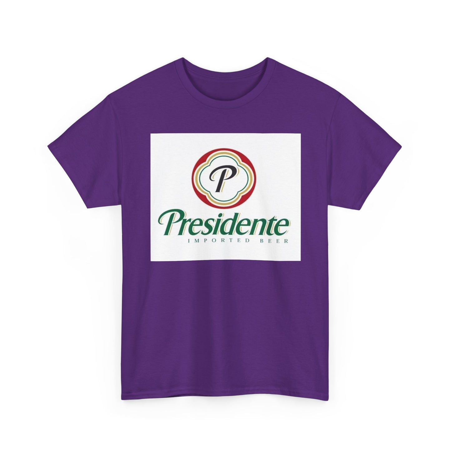 Presidente Dominican Beer Logo Shirt Retro Summer Unisex Heavy Cotton Tee