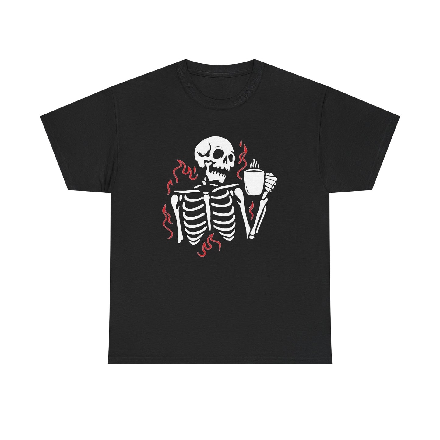 Death Coffee Graphic T Shirt NEW Vintage Unisex Heavy Cotton Tee