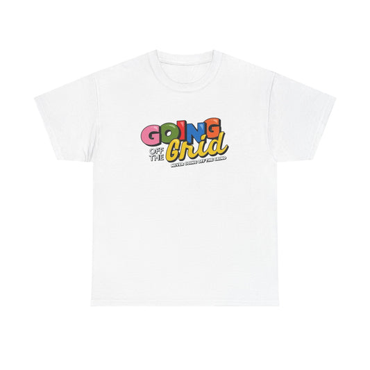 Going Off The Grid Graphic T-Shirt Unisex Heavy Cotton Tee