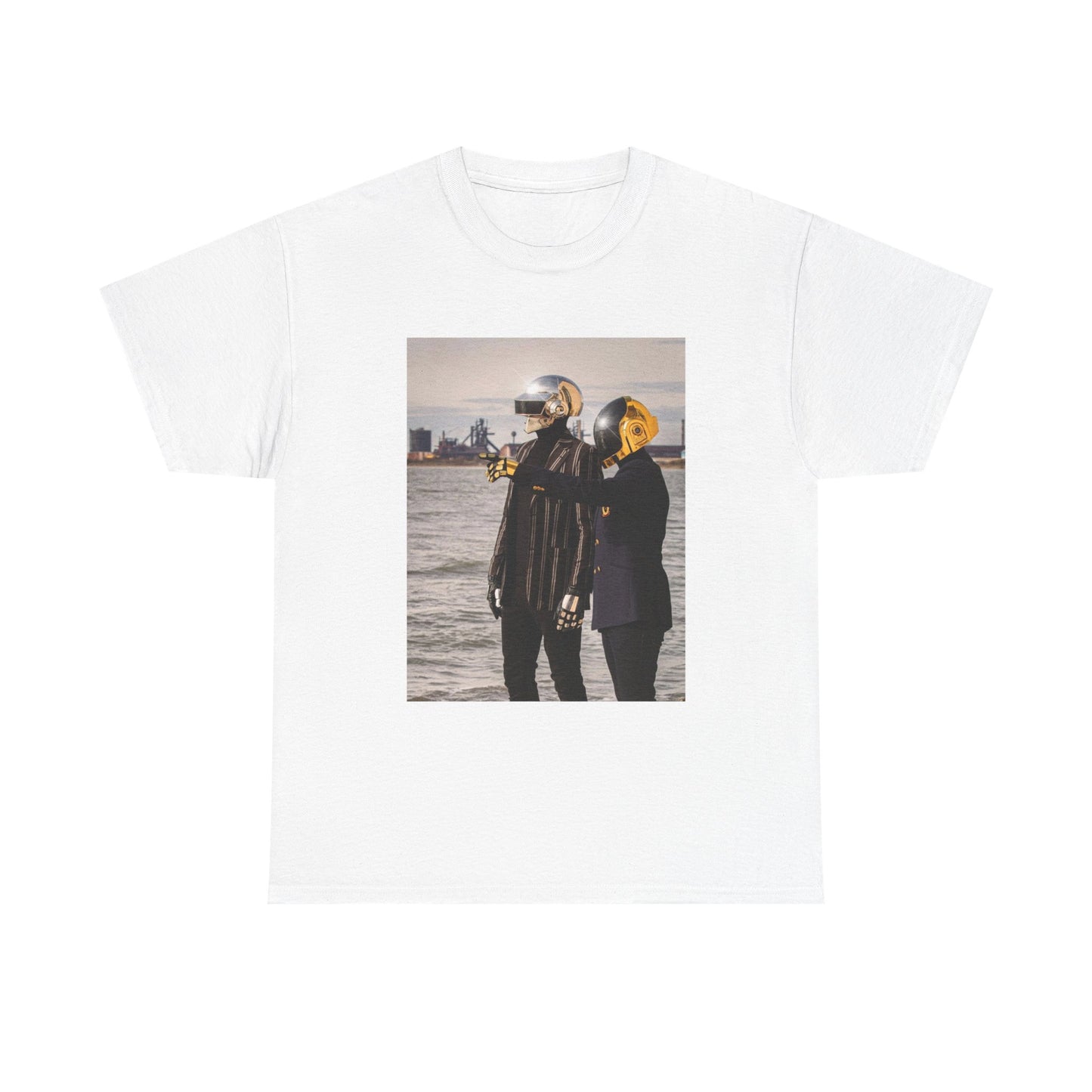 Daft Punk Tshirt Retro Band EDM Techno Tour Merch Unisex Heavy Cotton Tee